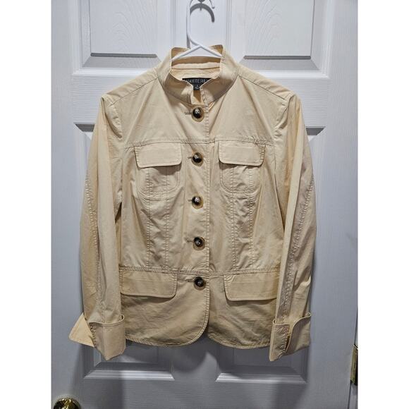 Lafayette 148 New York Light Butter Yellow Jacket Size 2 Military Pockets - Picture 1 of 16